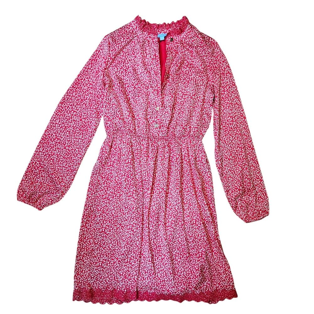 Draper James RSVP Floral Lace Trim Mini Dress XS